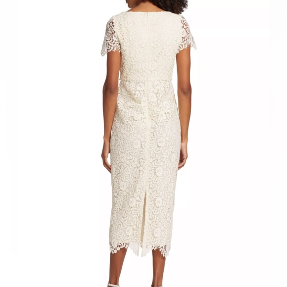 NWT Self-Portrait Lace & Crystal Midi-Dress Size US 6 - Picture 5 of 9